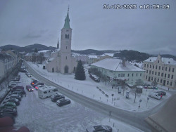 Náměstí, koste sv. Markéty