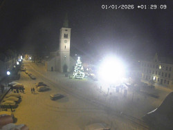 Náměstí, koste sv. Markéty