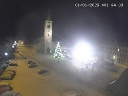 Náměstí, koste sv. Markéty