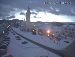 Náměstí, koste sv. Markéty