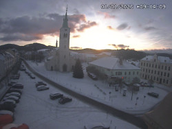 Náměstí, koste sv. Markéty