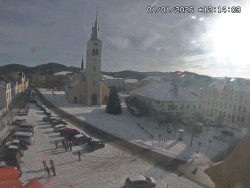 Náměstí, koste sv. Markéty