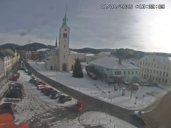 Náměstí, koste sv. Markéty