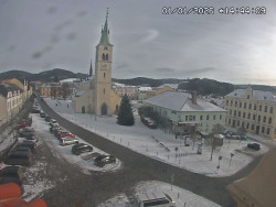 Náměstí, koste sv. Markéty