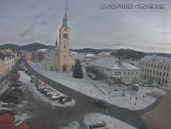 Náměstí, koste sv. Markéty