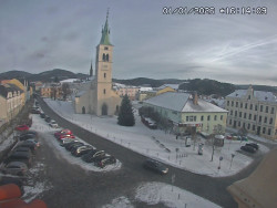 Náměstí, koste sv. Markéty