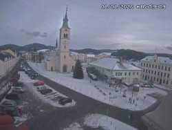 Náměstí, koste sv. Markéty