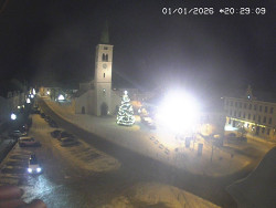 Náměstí, koste sv. Markéty