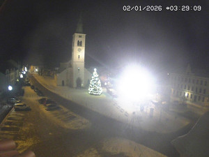 Město Kašperské Hory - Náměstí, koste sv. Markéty - 2.1.2026 v 02:30 Město Kašperské Hory - Náměstí, koste sv. Markéty - 2.1.2026 v 02:30