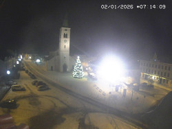 Náměstí, koste sv. Markéty