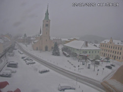 Náměstí, koste sv. Markéty