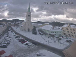 Náměstí, koste sv. Markéty