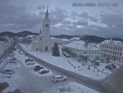 Náměstí, koste sv. Markéty