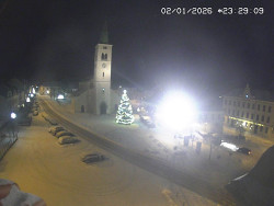 Náměstí, koste sv. Markéty