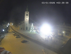 Náměstí, koste sv. Markéty