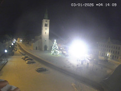 Náměstí, koste sv. Markéty