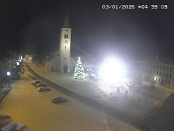 Náměstí, koste sv. Markéty