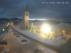 Náměstí, koste sv. Markéty