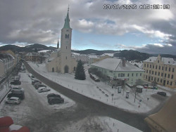 Náměstí, koste sv. Markéty