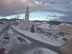 Náměstí, koste sv. Markéty