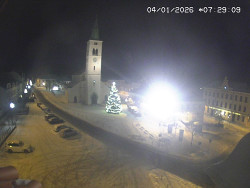 Náměstí, koste sv. Markéty