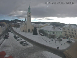 Náměstí, koste sv. Markéty