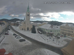 Náměstí, koste sv. Markéty