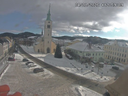 Náměstí, koste sv. Markéty