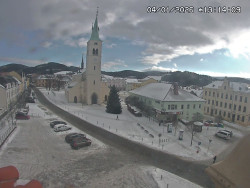 Náměstí, koste sv. Markéty