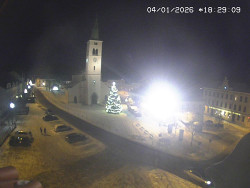 Náměstí, koste sv. Markéty