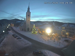 Náměstí, koste sv. Markéty