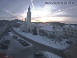 Náměstí, koste sv. Markéty