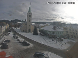 Náměstí, koste sv. Markéty