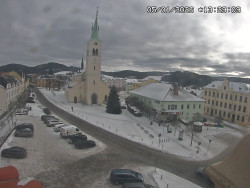 Náměstí, koste sv. Markéty