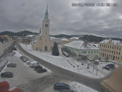 Náměstí, koste sv. Markéty