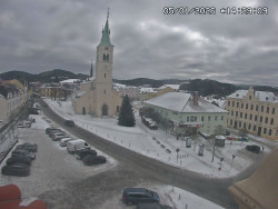 Náměstí, koste sv. Markéty