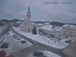 Náměstí, koste sv. Markéty