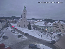 Náměstí, koste sv. Markéty