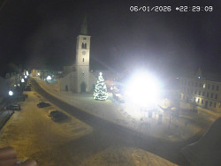 Náměstí, koste sv. Markéty