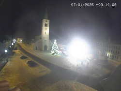 Náměstí, koste sv. Markéty