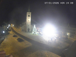 Náměstí, koste sv. Markéty