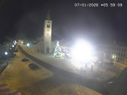 Náměstí, koste sv. Markéty