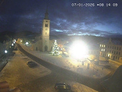 Náměstí, koste sv. Markéty