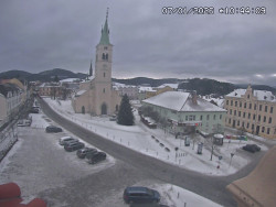 Náměstí, koste sv. Markéty