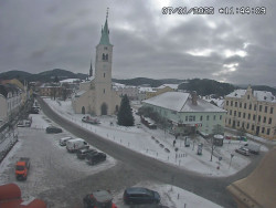 Náměstí, koste sv. Markéty