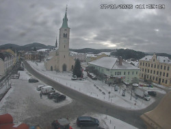 Náměstí, koste sv. Markéty