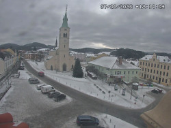 Náměstí, koste sv. Markéty