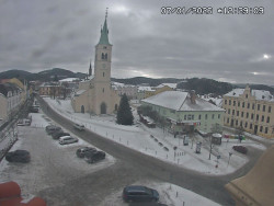 Náměstí, koste sv. Markéty