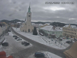 Náměstí, koste sv. Markéty