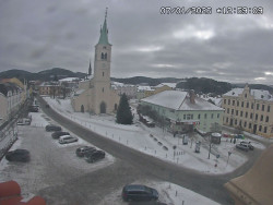 Náměstí, koste sv. Markéty